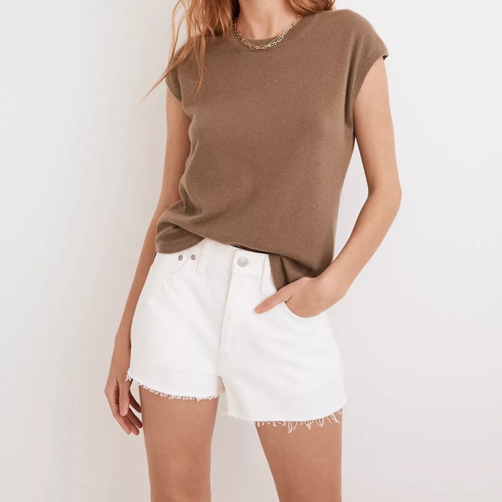 Madewell Relaxed Denim White Short